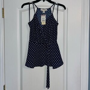 Polka-dot blouse (tank)